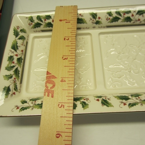 Holly Berry Christams 3PCS Cheese cutter Stainless steel /home holid divid plate - Picture 6 of 11